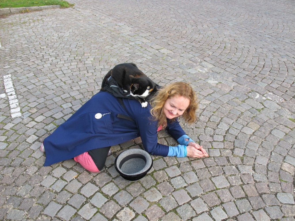 Thorunn meats a stranger in Visby